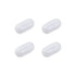 MECCANIXITY Magnetic Stirrer Mixer Stir Bar Rod 10mm (0.39") Cylinder Shape PTFE Coating Magnet, Pack of 4