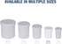 EZY DOSE Ointment Jar and Container - Leak-Proof for Creams and Balms, Durable Design, 2 oz Capacity, White (Pack of 12)