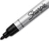 Sharpie Metal Barrel Permanent Markers, Bullet Tip, Black, 12 Count