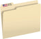 The File King 1/3 Cut File Folders - 100 Pack, Manilla, 8.5 x 11, Assorted 3 Tab Colors, Heavy Duty Office Supplies