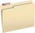 The File King 1/3 Cut File Folders - 100 Pack, Manilla, 8.5 x 11, Assorted 3 Tab Colors, Heavy Duty Office Supplies
