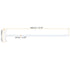 MECCANIXITY PTFE Electric Stirring Rod 400x100mm Overhead Stirrer Mixer Shaft with Foldable Paddle for Lab