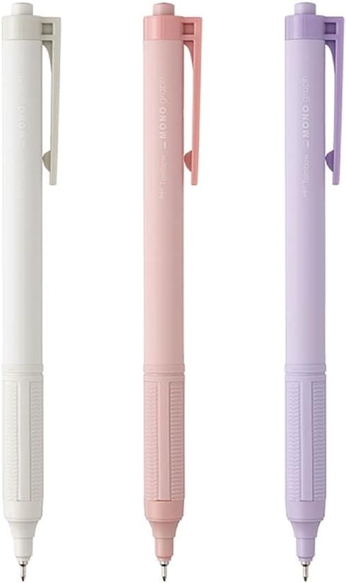 Tombow FCF-311X Permanent Ballpoint Pen - Monograph Light, 0.38mm, Black Ink, Assorted 3 Pack