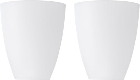 PATIKIL 4.5" High 3.9" Diameter 1.2" Fitter Plastic Lampshade, 2 Pack Plastic