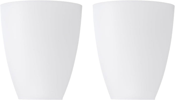 PATIKIL 4.5" High 3.9" Diameter 1.2" Fitter Plastic Lampshade, 2 Pack Plastic