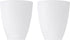 PATIKIL 4.5" High 3.9" Diameter 1.2" Fitter Plastic Lampshade, 2 Pack Plastic