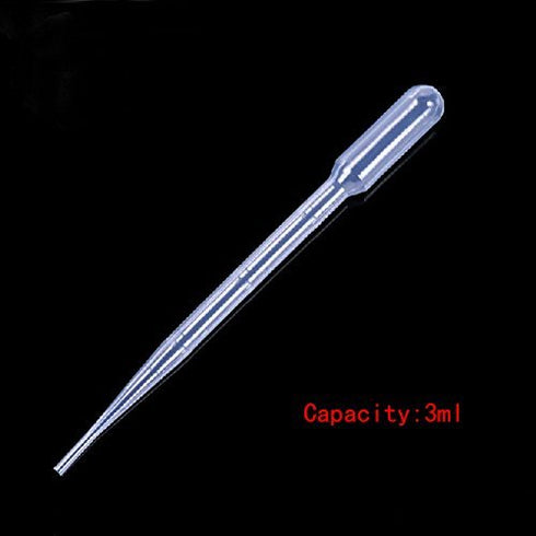 White 3ML Disposable Plastic Eye Dropper Set, 20 PCS Graduated Pipettes