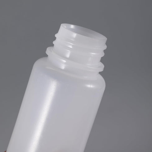 4.2 oz Wide Mouth Lab Reagent Bottle - Leak-proof Translucent HDPE Chemical Container, 2 Pcs