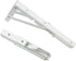 Ciieeo 12-inch Foldable Triangular Stainless Steel Shelf Bracket for Table Wall Mount,