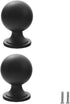 SANCHAKOU Dresser Drawer Pulls 2Pcs Brass Bedside Table Wardrobe Handle Round Ball Single