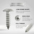 Phillips Drive Screws #8, 1 1/4" Pack of 100, 18-8 Stainless Steel Marine, Truss Head Sheet Metal - No Rust Fasteners