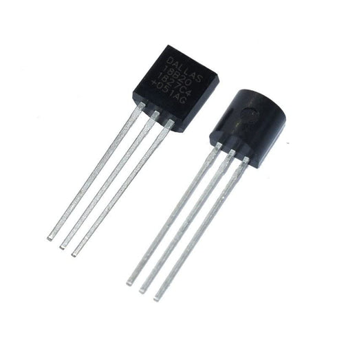 8PCS Direct Plug 3 Pins DS18B20 chip programmable Digital Thermometer / Temperature Sensor Temperature Acquisition TO-92