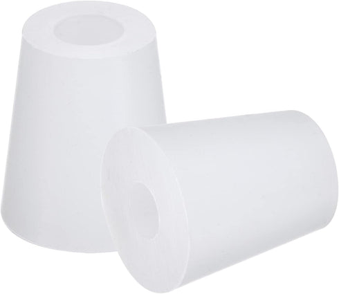 MECCANIXITY Silicone Rubber Tapered Plug 17mm to 23mm with Hole for Powder Coating, 2 Pieces