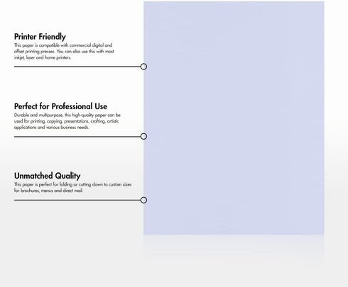 LUXPaper 8.5" x 11" Paper, Letter Size, Lilac Purple, 80lb. Text, 50 Qty