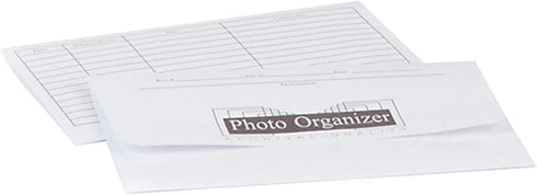 Lineco Acid Free Photo Organizer White File Envelopes 4x6 Inch for Photos, Postcards, Greeting Cards (25/Pack, 4 Packs)