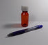 Graduated Ovals 1 Ounce Plastic Amber Medicine-Travel RX Bottles w/Caps - 10 Pack - Perfect for Travel