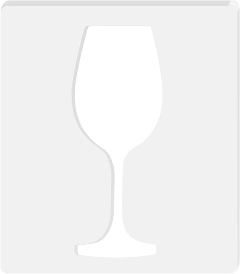 Wine Glass Router Templates, Acrylic Router Inlay Template for Woodworking, 5mm Thick