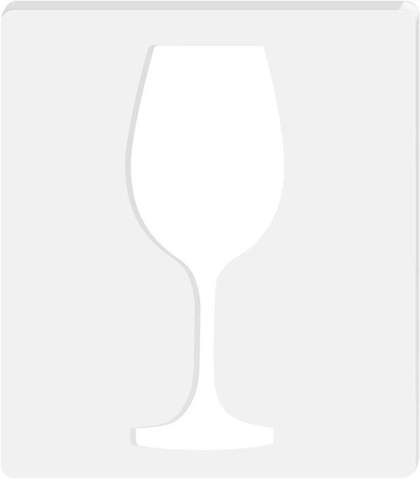 Wine Glass Router Templates, Acrylic Router Inlay Template for Woodworking, 5mm Thick