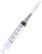 100 Pack Disposable 5ml/cc Lab Syringes with 22Ga 1.25 Inch Needle, Individually Sealed