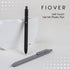 FIOVER Gel Pens, 6Pcs Fine Point Smooth Writing Pens, 0.5mm Black Gel Ink for Journaling Note Taking