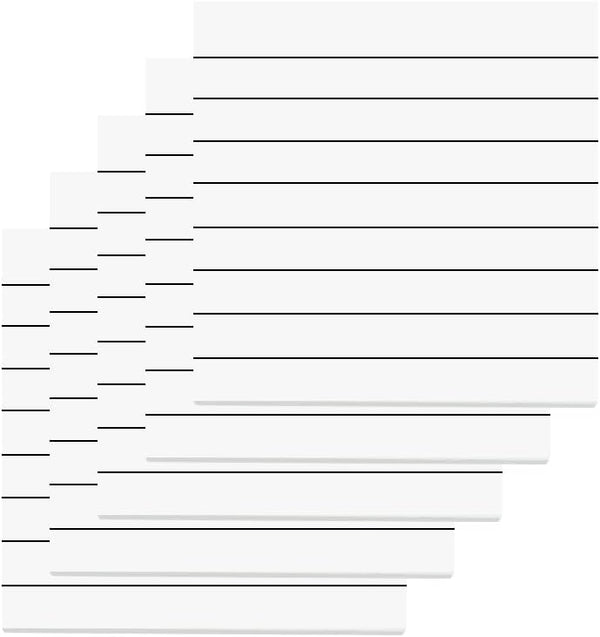 Sticky Notes 3x3 with White Line, Self-Stick Pads, 80 Sheets/Pad, Pack of 5, Totaling 400 Sheets