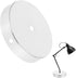 Table Lamp Base Round Metal Stand with Wire Pass-Through Flat Bottom DIY