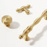SANCHAKOU 2 Pack 30 14 26Mm Drawer Handles Brass Cabinet Door Handles Wardrobe Shoe Cabinet Bedside Cabinet Cabinet