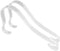 HugeStore 5 Pairs Clear Acrylic Sandal Shoe Display Stand Shoe Supports Shaper Forms