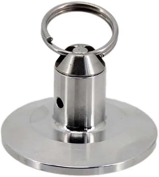 AMHUKIP 1pcs Adjustable 1.5" Tri Clamp Pressure Relief Valve End Cap - 17-100psi