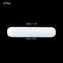 MECCANIXITY Magnetic Stirrer Mixer Stir Bar Rod 30mm/1.18" Cylinder Shape PTFE Coating Magnet White for Laboratory 8Pcs