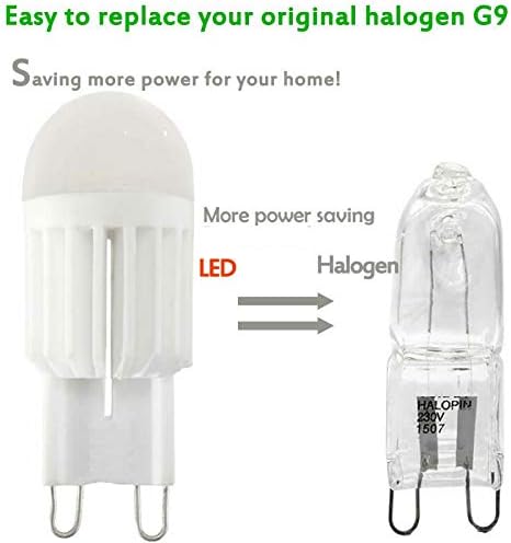 G9 Bulb 3W Dimmable Bulbs 30W Bulb 3000K G9 Bulbs 300LM Lighting,AC110V,6 Pack Lxcom Lighting LED Chandelier Light