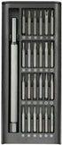 Black 25In 1 Screwdriver Set Precision Magnetic Screw Driver Bits Mini Tool Case Dismountable For Screwdrivers and Nut Drivers Smart Home PC Phone Repair Screwdriver Sets
