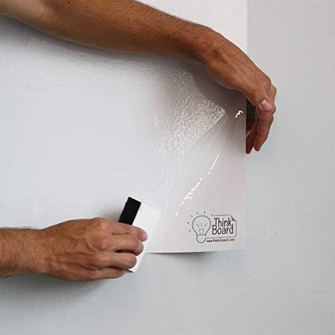 Think Board 2’x3’ Whiteboard Wall Sticker - Self-Adhesive Peel & Stick Decal for Home, Office & Dorms