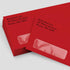 LUXPaper #10 Business Window Envelopes | 4 1/8" x 9 1/2" | 50 Qty - Ruby Red | 80lb. Text