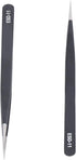 Static Resistant Tweezer, Precision HRC40-45 Thermal Insulation Stainless Steel for Electronics Repair, Soldering
