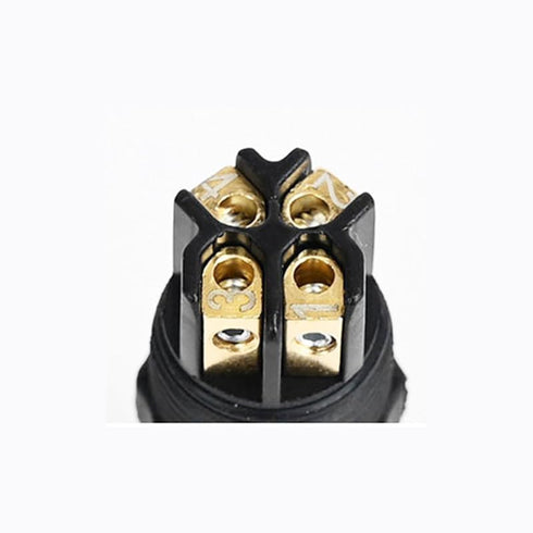 2Pcs M8 4 Pin Female Circular Connector - Field Assembly Wireable Sensor Straight Type A Code Adapter IP67 Waterproof
