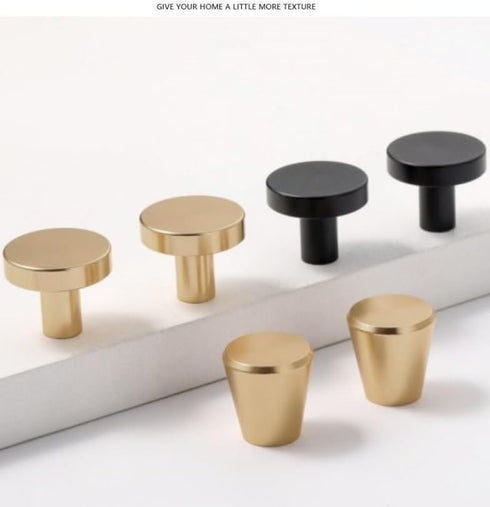 SANCHAKOU 6-Pack 20 23 Zinc Alloy Cabinet Pulls Single Hole Handle Bedside Table Round Button Wardrobe Door Handle Wine