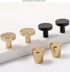 SANCHAKOU 6-Pack 20 23 Zinc Alloy Cabinet Pulls Single Hole Handle Bedside Table Round Button Wardrobe Door Handle Wine