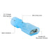 160PCS 16-14 AWG Female Nylon Spade Connector Blue Electrical Quick Disconnect Wire Connectors Kit - Tinned Copper Wire Spade Terminals Automotive