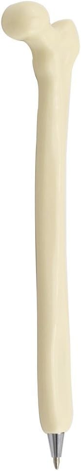 EOM 4pcs White Bone Ball Pen Gift for Nurse Radiographer, Femur Finger Spine Tibia Fibula Crazy Stationery Student Kid
