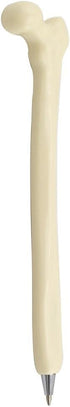 EOM 4pcs White Bone Ball Pen Gift for Nurse Radiographer, Femur Finger Spine Tibia Fibula Crazy Stationery Student Kid