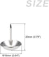 Upholstery Nail Tacks (16x20x5mm) 100Pcs, Iron Round Thumb Push Pins for Home Kitchen Furniture, Silver Tone