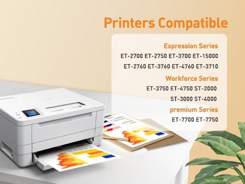 Epson 502 Pigment Ink Replacement Bottles for Ecotank ET-2760 ET-2750 ET-3760 ET-4760 ET-3750 ET-4750 ET-3710 ET-15000