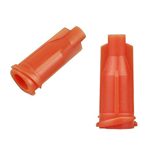 Luer Lock Syringe Tip Caps, 1000 Pieces, Screw Threads Dispensing Stop Caps, Orange
