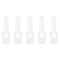 Quickun 1/4" Barb to 1/8" Male Thread White Adapter Union Fitting (Pack of 5)