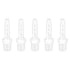 Quickun 1/4" Barb to 1/8" Male Thread White Adapter Union Fitting (Pack of 5)