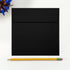 LUXPaper Square Invitation Envelopes, Peel & Press, 6" x 6", Black Linen, 50 Qty