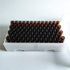 Pack of 100 Glass Vials with Black Phenolic Screw Caps (4ml, Brown Color)