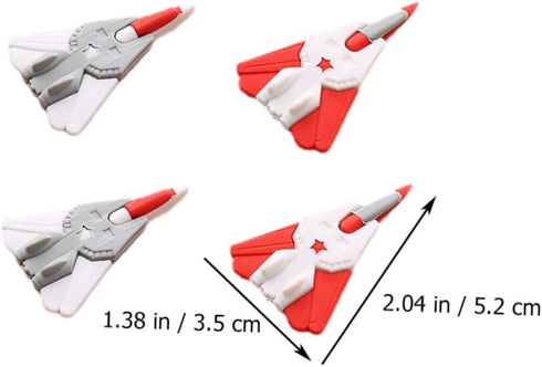 TOYANDONA 18pcs Mini Pencil Erasers, Novelty Puzzles for Kids, Airplane Model Toy, Holiday Bag Filler