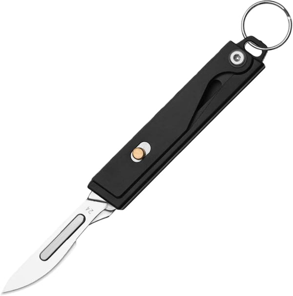 UTOTU Mecha Mini Slim Folding Scalpel, EDC Utility Knives with 10pcs Replaceable Blades,